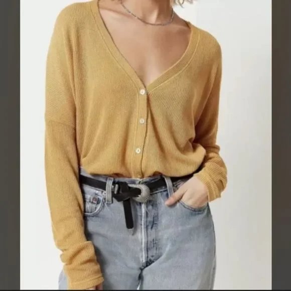 Urban Outfitters button down Crop cardigan Xsmall - Picture 1 of 5